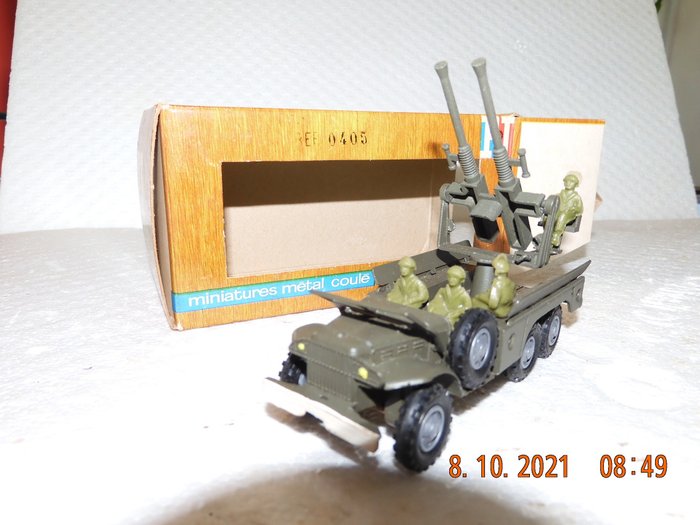 France Jouet - 1:43 - Dodge 6x6 avec canon double - made in France, cast metal