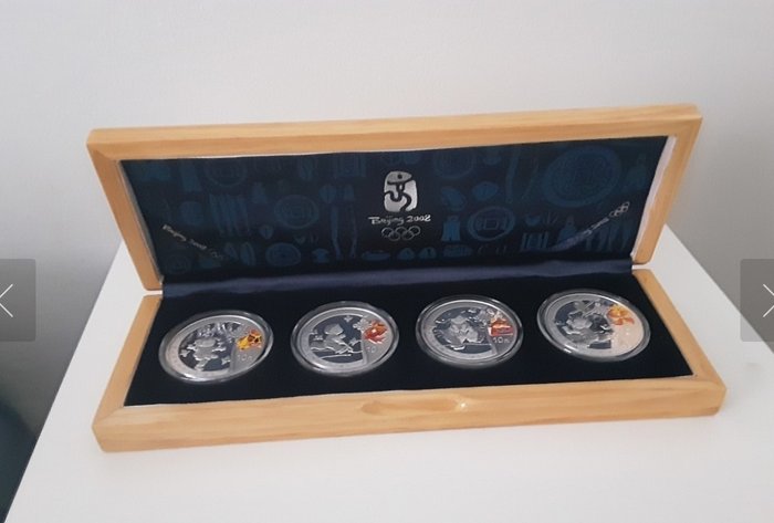 Chine, République populaire. 10 Yuan 2008 Olympic Games Beijing (4 pieces) with box