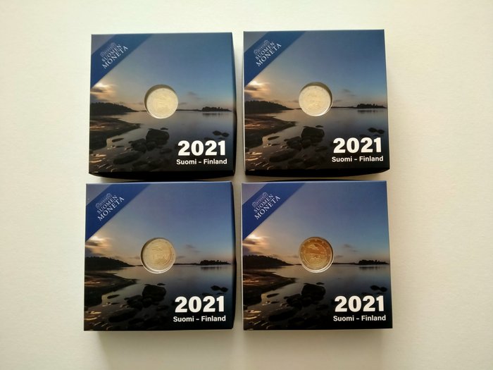 Finlande. 2 Euro 2021 (4 proof coins)