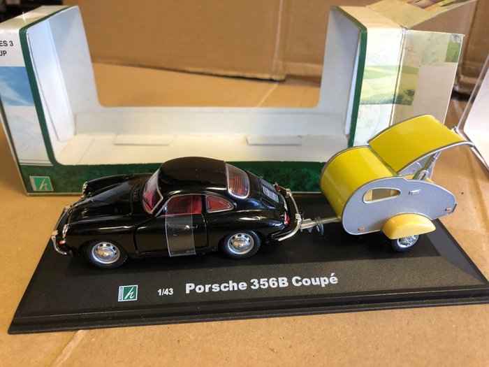 Cararama - 1:43 - Porsche 356 with Camper