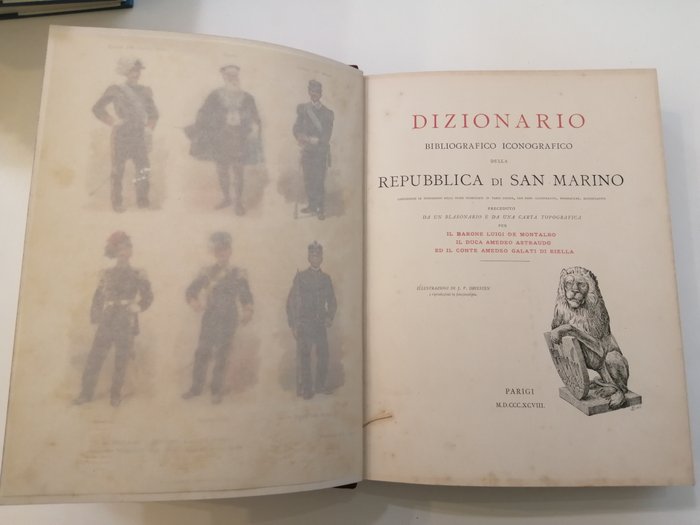 Luigi de Montalbo / Amedée Astraudo / Amedeo Galati di Riella - Dizionario bibliografico iconografico della Repubblica di San Marino - 1898