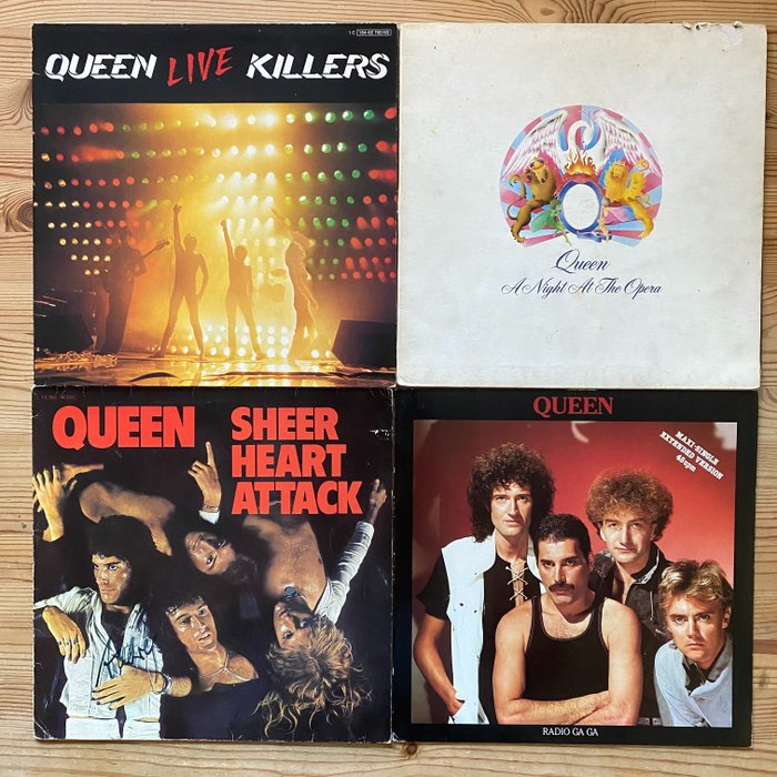 Queen - 4 great LPs from Queen - Multiple titles - 2xLP Album (double album), LP's - 1974/1984