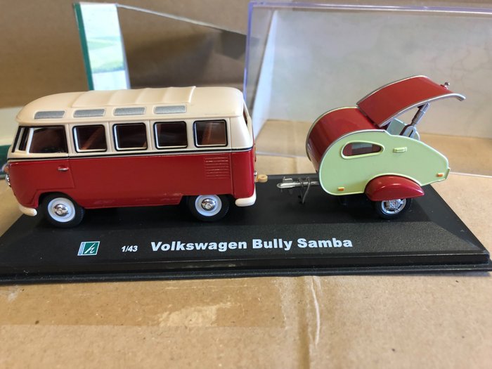 Cararama - 1:43 - Volkswagen Bully Samba with Camper