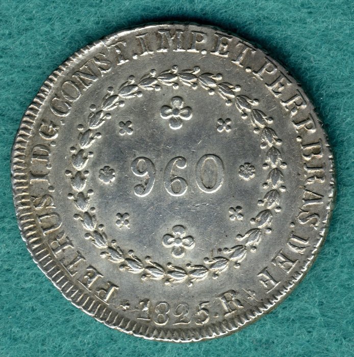 Brasilien - 960 Reis 1825 R - Pedro I.