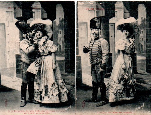 France - Fantasy, series photo novels - Postcards (Set of 100) - 1903