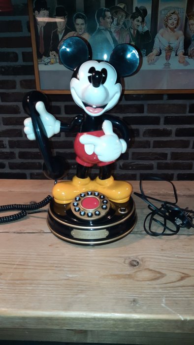 Mickey Mouse - Telefoon - Hoogte: ca. 38 cm. - (1990)