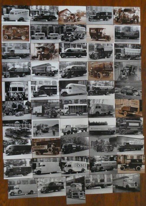 Preview of the first image of Photograph - 50 photos de camions - Panhard - Berliet - Saviem - Renault - Citroën - Studebaker - B.