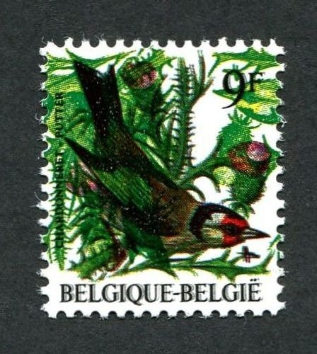 Belgium 1985 - Bird by Buzin: 9F Putter with spectacular misprint and other - OBP/COB 2190-Cu