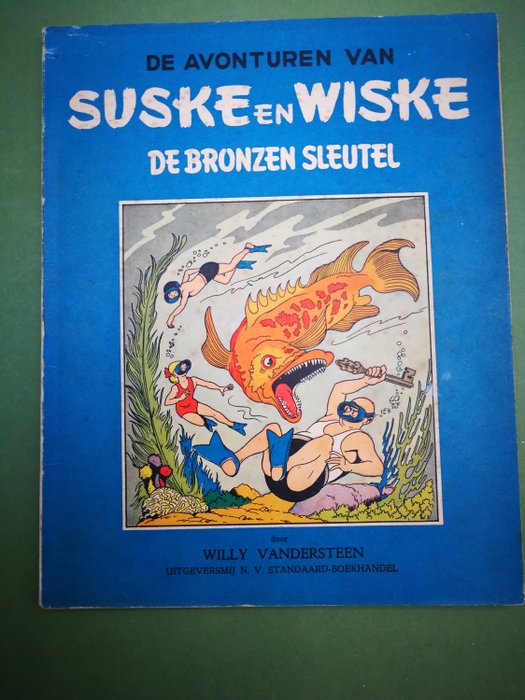 Suske en Wiske BR-02 - De Bronzen Sleutel - Softcover - Erstausgabe - (1952)