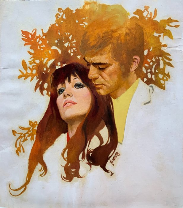 Fernández, Fernando - Original painting - Cover - Romance - (1975/1980)