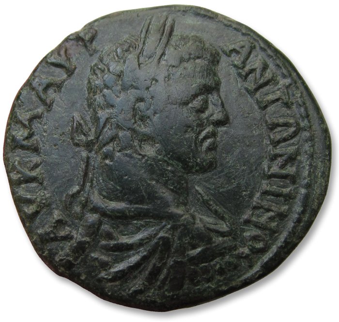 Roman Empire (Provincial). Caracalla (AD 198-217). Æ 26mm provincial coin,  Thrace, Mesambria mint