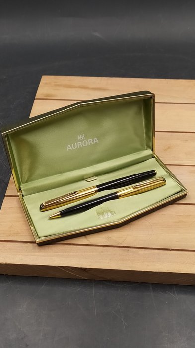 Aurora - 98 - Placcato Oro - Paar - Balpen en vulpen