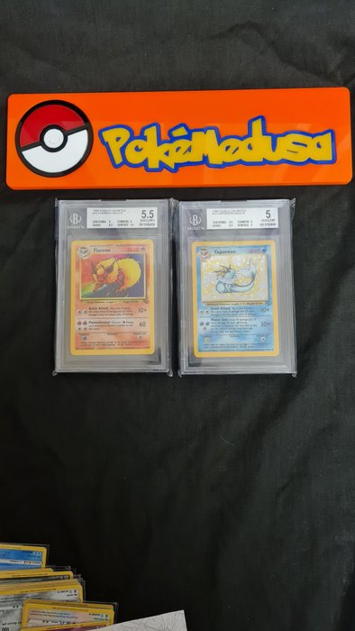 The Pokémon Company - Pokémon - Graded Card Jungle Unlimited Holo - 2x Beckett Graded cards - 1999
