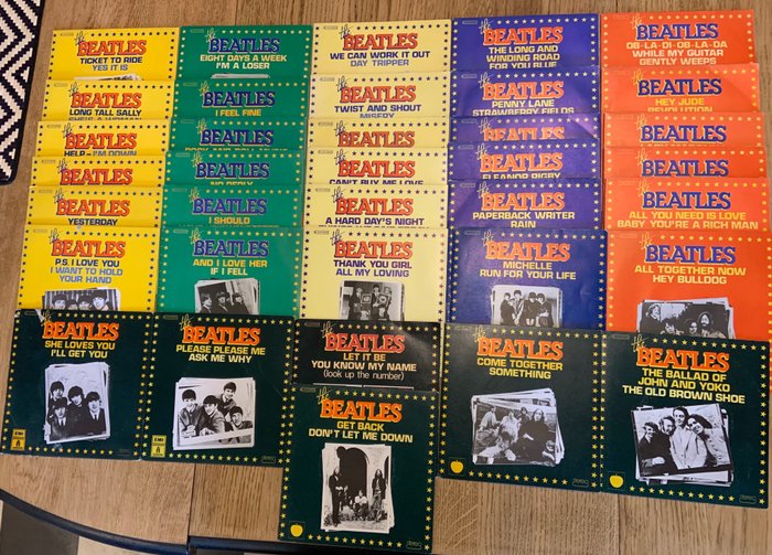 Beatles - Complete 1976 Series Release of 36x Single 45's "Oldies But Goldies" - Multiple titles - 7″-Single - 1976