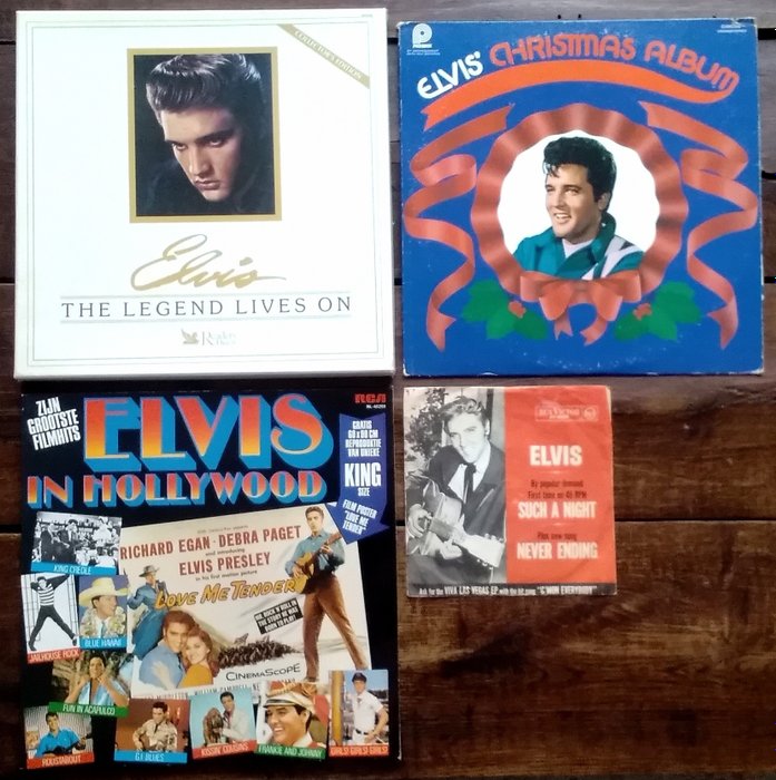 Elvis Presley - The Legend Lives On [8x Vinyl Box-Set] / Plus 2x Albums and 1x Single 45rpm - Multiple titles - 45 rpm Single, LP Album, LP Box set - 1987/1970