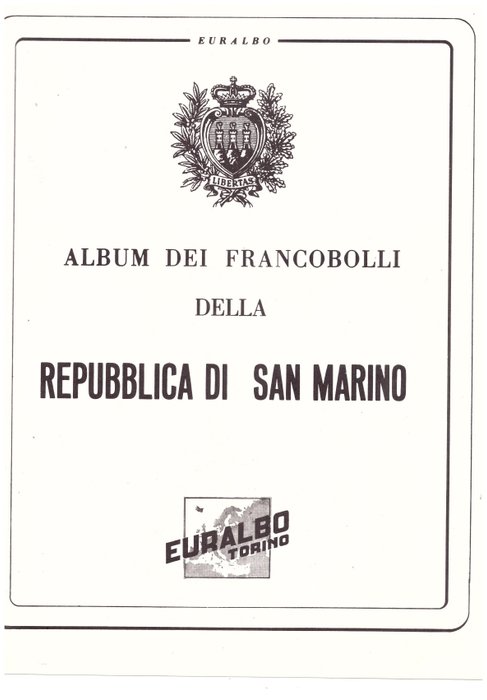 San Marino 1974/1986 - Complete collection of the period on Euralbo album