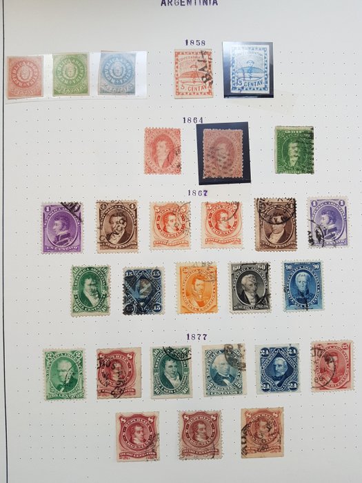 Argentinië 1858/1990 - Deels gespecialiseerde verzameling