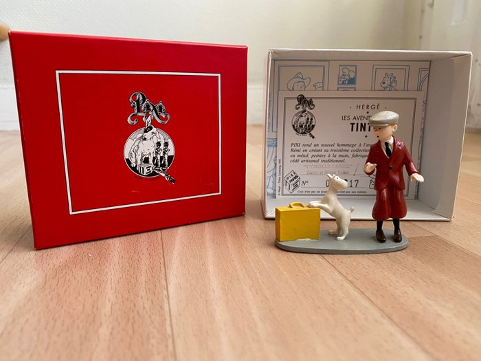 Tintin 17 - Figurine Pixi 4545 - Tintin et Milou valise - - Catawiki