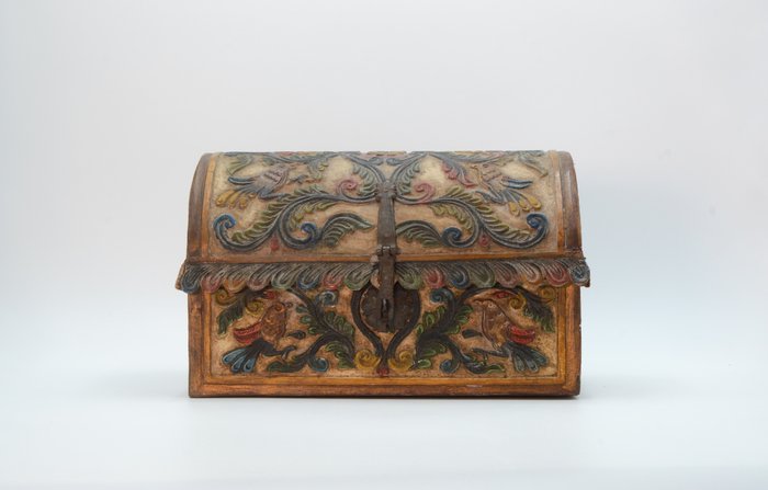 Antieke houten koffer - Hout - Begin 20e eeuw