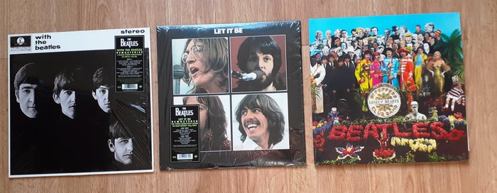 Beatles - Three remastered , audiophile quality LP’s - Multiple titles - LP's - 2012/2020