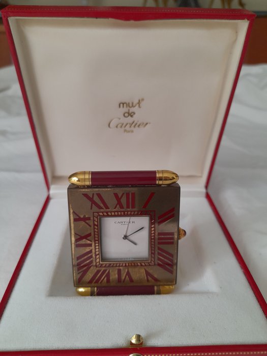 Travel clock - Cartier - Brass - 1980-1990