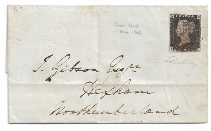 British Commonwealth 1840 - Penny Black letter