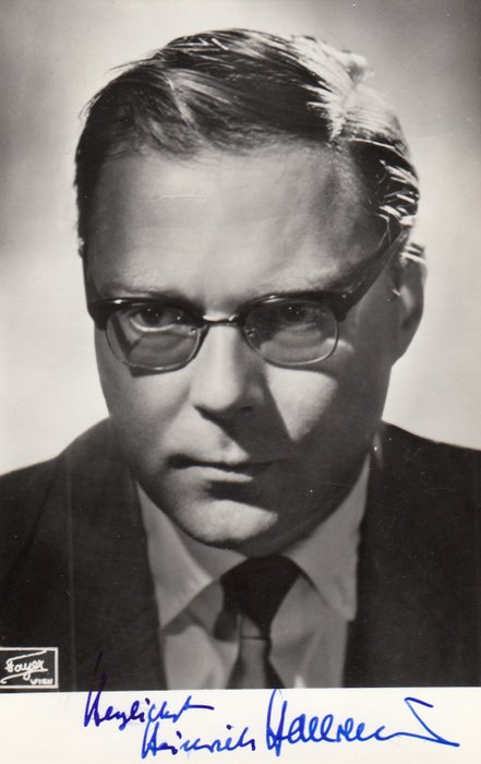 Heinrich Hollreiser - Dirigent - Wiener Staatsoper - Original-Autogramm auf Foto-Ansichtskarte - 1950