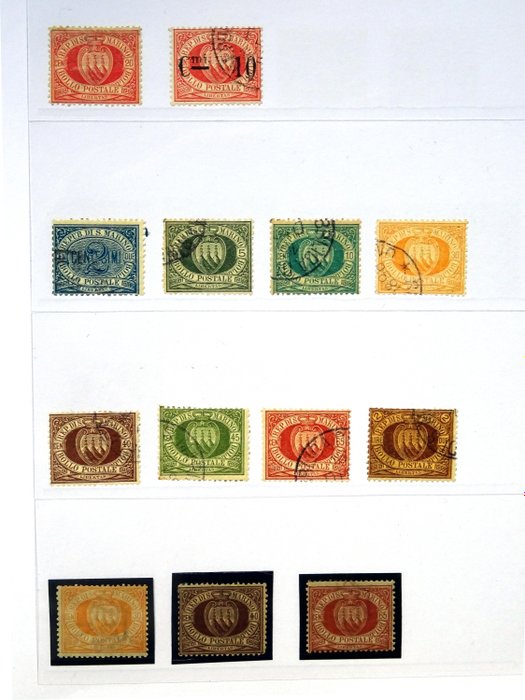 San Marino 1877/1925 - 93 stamps (of which 39 that compose seven complete sets)