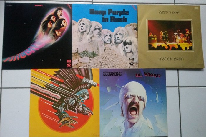 Deep Purple, Scorpions, Judas priest - Diverse artiesten - Made in Japan and other great hardrock albums - Diverse titels - 2xLP Album (dubbel album), LP's - 1970/1982