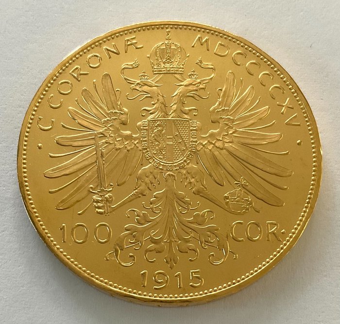 Oostenrijk. 100 Corona 1915 - (Restrike) Franz Joseph I.