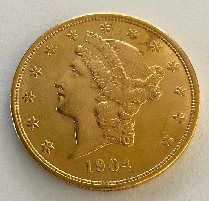 Verenigde Staten. 20 Dollars 1904 - Liberty Head