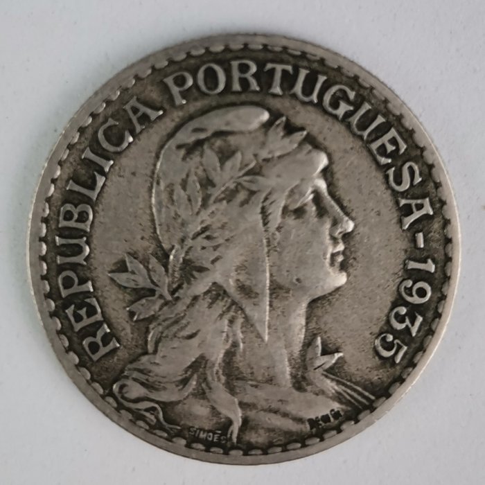 Portugal. República. 1 Escudo 1935 - Escassa