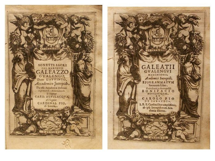 Galeazzo Gualengo - Sonetti Sacri del marchese Galeazzo Gualengo detto l'Avvinto Accademico Intrepido - 1620