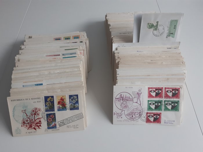 Italian Republic 1957/1973 - About 569 first day covers