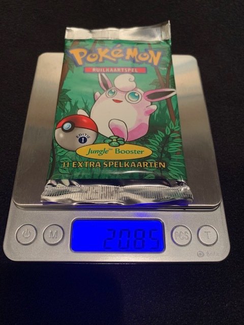 The Pokémon Company - Seltene Gelegenheit ! Ein 1. Edition POKEMON JUNGLE Booster auf Niederländisch! Gewicht: 20,85 g!