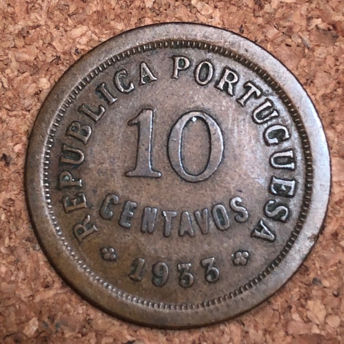 Portuguese Guinea. República. 10 Centavos 1933