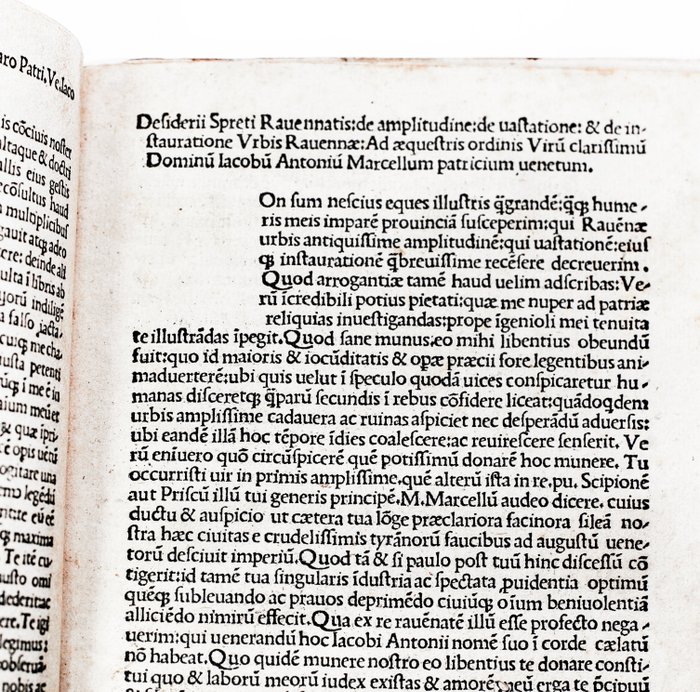 Spreti Desiderio - De amplitudine, vastatione et instauratione urbis Ravennae - 1489