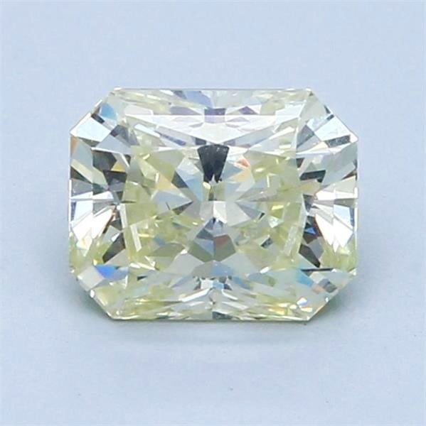 1 pcs Diamant - 1.55 ct - Radiant - U-V range light yellow - VS1