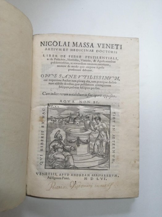 Niccolo Massa - Liber de febre pestilentiali ac de pestichiis, morbillis, variolis... - 1556