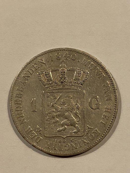 Netherlands. Willem I (1813-1840). 1 Gulden 1840