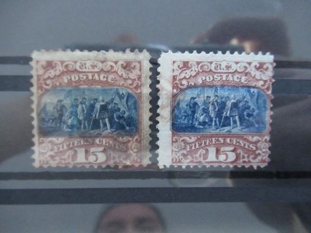 Verenigde Staten van Amerika 1869 - 15 centimes type I and II - Yvert n°35 et 35a