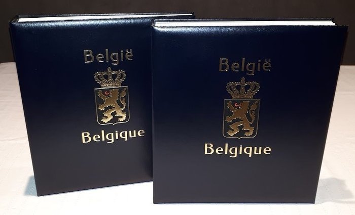 Belgien 2000/2009 - Collection with ten years, stamps and blocks, in two DAVO albums