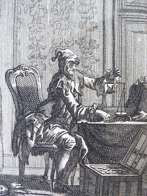 Erasme / Eisen - L'éloge de la Folie. Traduit du latin de Gueudeville. Nouvelle édition revue & corrigée... - 1757