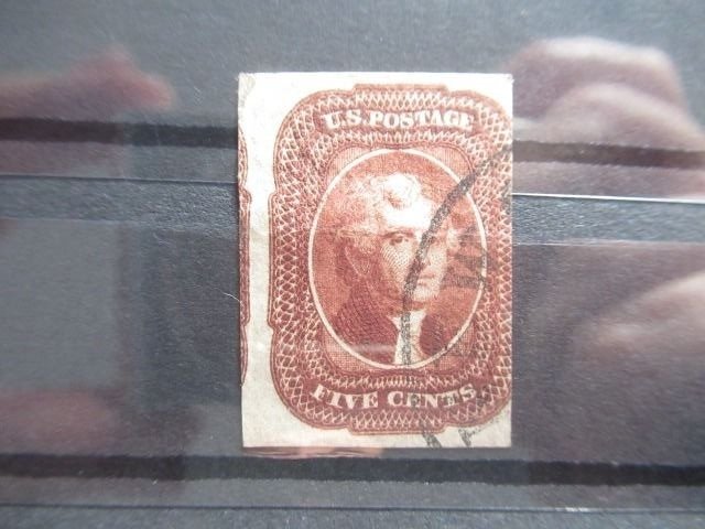 Verenigde Staten van Amerika 1851/1856 - 5 cts brown Jefferson - Yvert n°6