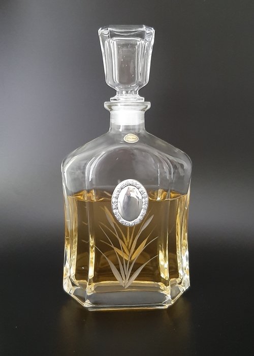 Decanter - .925 silver, Crystal - Fratelli Matera - Firenze - Italy - 21st century