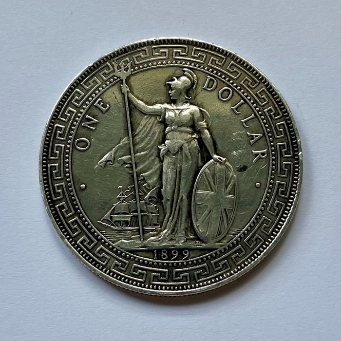 Britisch Hongkong. Trade Dollar 1899 B (Bombay)