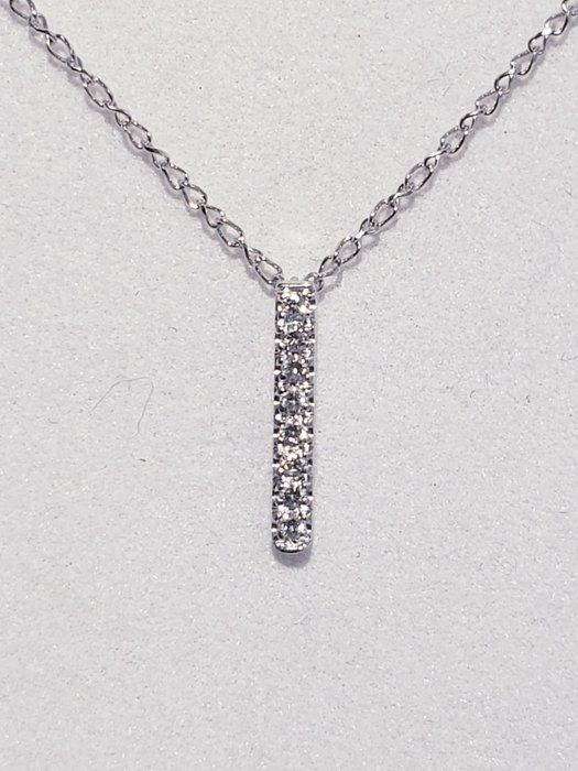 Image 2 of No Reserve Price - 18 kt. White gold - Necklace with pendant Diamond - Diamonds