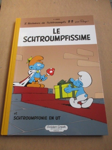Les Schtroumpfs T2 - Le Schtroumpfissime (+ Schtroumpfonie en ut) - 15 exemplaires - Numéroté & Signé - Golden Creek - C - TT - (2016)