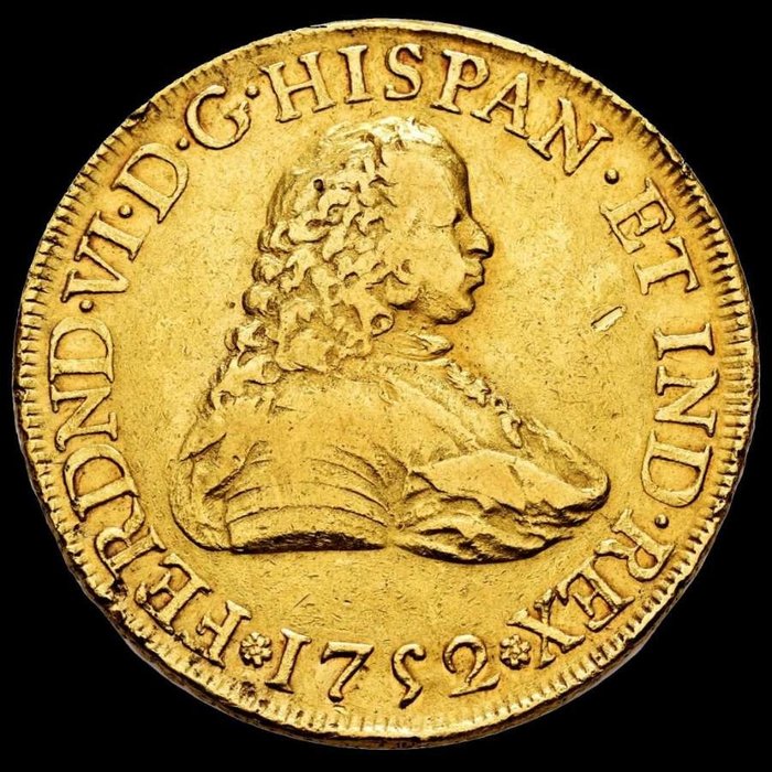 Königreich Spanien. Fernando VI (1746-1759). 8 Escudos 1752 F. - Mexico (Mo)