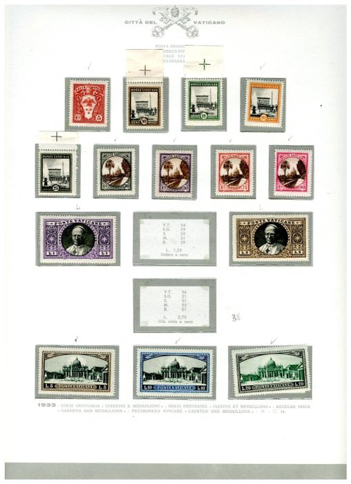 Vatican City 1933/1976 - Collection mounted on GBE Bolaffi album sheets